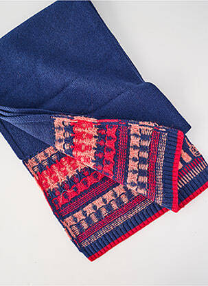 Echarpe maille tricot bleu WHITE STUFF femme