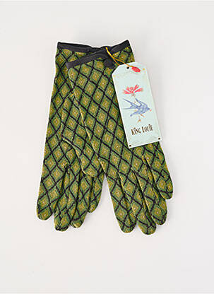 Gants stretch vert KING LOUIE femme