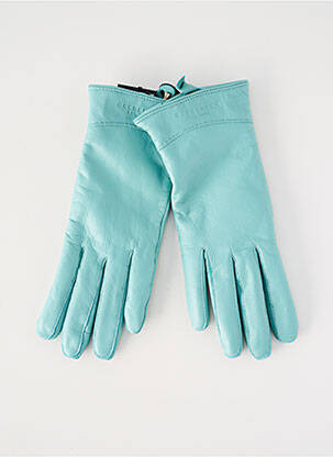 Gants doublure textile bleu SEEBERGER femme