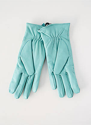 Gants doublure textile bleu SEEBERGER femme