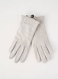 Gants doublure textile beige SEEBERGER femme