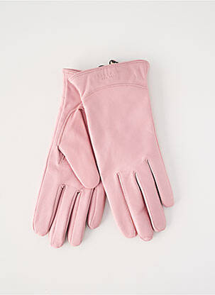 Gants doublure textile rose SEEBERGER femme