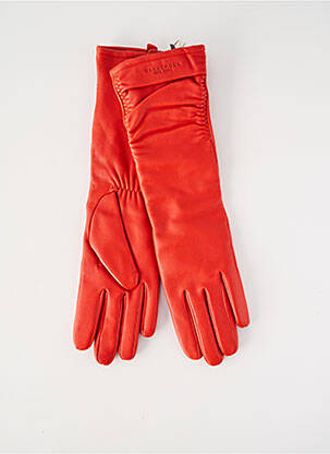 Gants doublure textile orange SEEBERGER femme