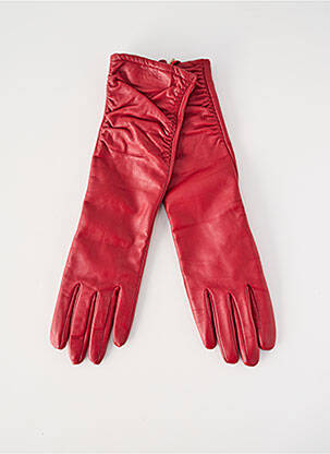 Gants doublure textile rouge SEEBERGER femme
