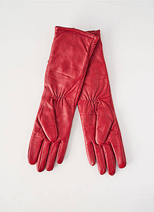Gants doublure textile rouge SEEBERGER femme