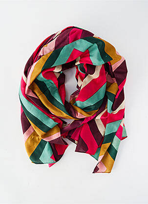 Foulard tissage popeline rose LA FIANCÉE femme