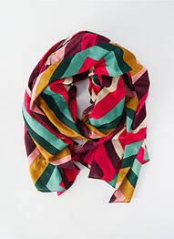 Foulard tissage popeline rose LA FIANCÉE femme