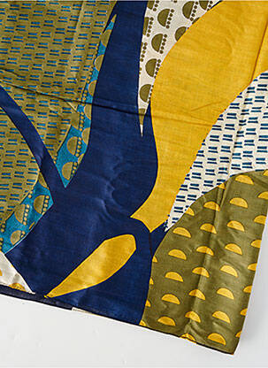 Foulard effet matière satinée bleu LA FIANCÉE femme