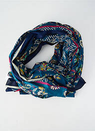 Foulard effet matière satinée bleu LA FIANCÉE femme