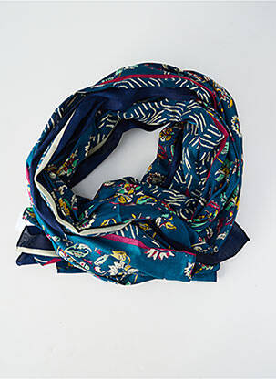 Foulard effet matière satinée bleu LA FIANCÉE femme