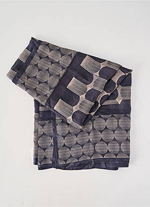 Foulard effet matière satinée bleu SURKANA femme
