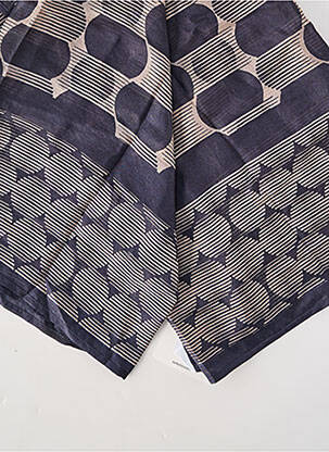 Foulard effet matière satinée bleu SURKANA femme