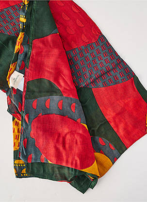 Foulard effet matière satinée rouge LA FIANCÉE femme