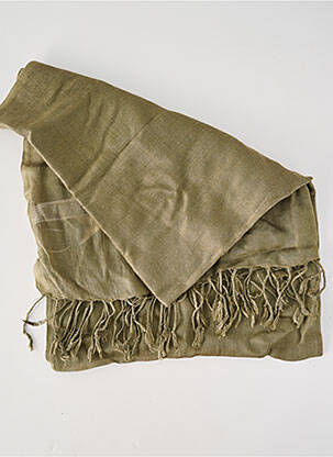 Foulard effet matière satinée vert SURKANA femme