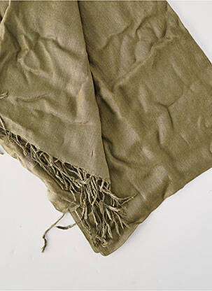Foulard effet matière satinée vert SURKANA femme