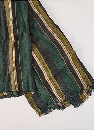 Foulard effet matière satinée vert SURKANA femme