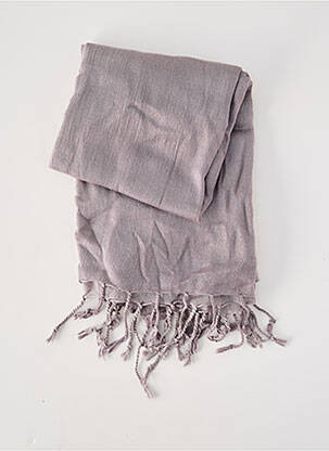 Foulard effet matière satinée gris SURKANA femme