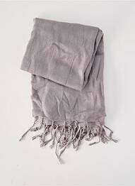 Foulard effet matière satinée gris SURKANA femme