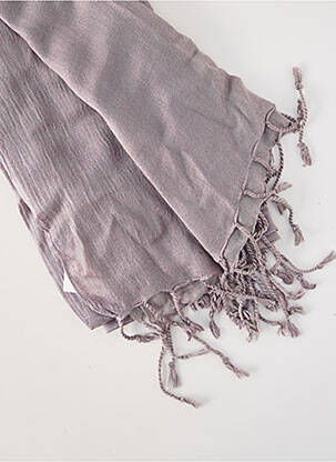 Foulard effet matière satinée gris SURKANA femme