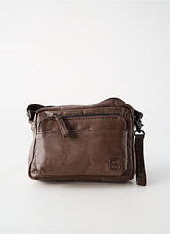 Sac fermeture zippée marron SPIKES & SPARROW homme