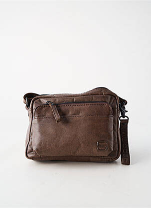 Sac fermeture zippée marron SPIKES & SPARROW homme