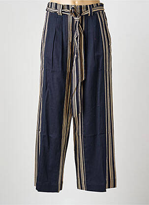 Pantalon droit tissage popeline taille normale bleu RHUM RAISIN femme