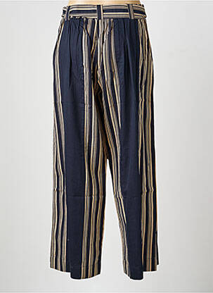 Pantalon droit tissage popeline taille normale bleu RHUM RAISIN femme