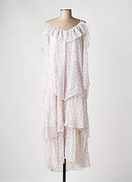Robe longue manches bretelles ajustables fines bretelles rose RHUM RAISIN femme