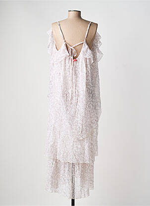 Robe longue imprimé fantaisie fines bretelles rose RHUM RAISIN femme