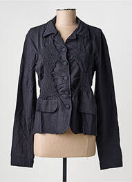 Veste casual col chemisier noir RHUM RAISIN femme