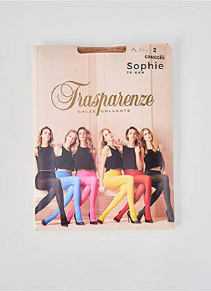 Collants stretch marron TRASPARENZE femme