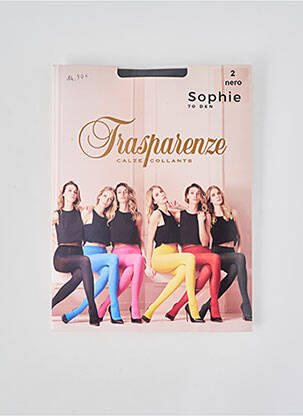 Collants stretch noir TRASPARENZE femme