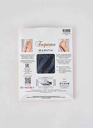 Collants légère et transparente noir TRASPARENZE femme