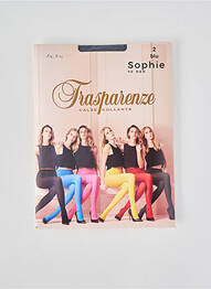Collants stretch bleu TRASPARENZE femme