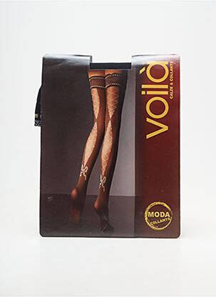 Bas broderie noir VOILA femme