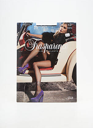 Collants tissage voile noir TRASPARENZE femme