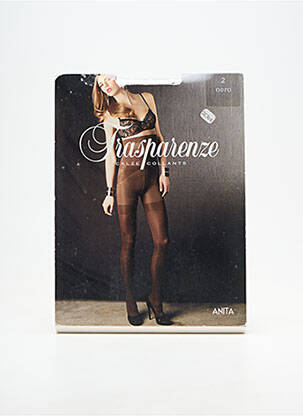 Collants tissage transparent noir TRASPARENZE femme