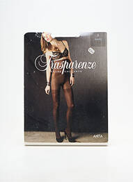 Collants tissage transparent noir TRASPARENZE femme