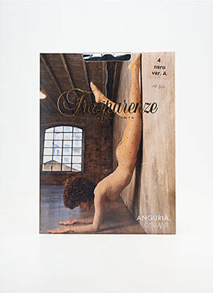 Collants imprimé pois noir TRASPARENZE femme