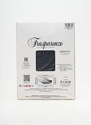 Collants imprimé fantaisie noir TRASPARENZE femme