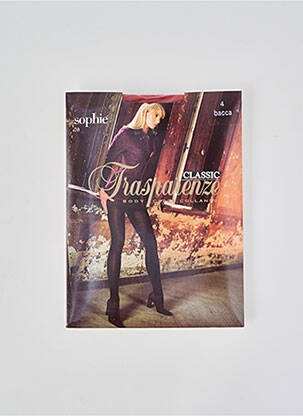 Collants stretch rouge TRASPARENZE femme