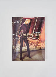 Collants stretch rouge TRASPARENZE femme