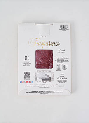 Collants imprimé fantaisie violet TRASPARENZE femme