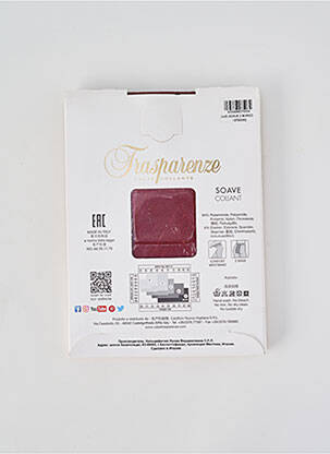 Collants imprimé fantaisie violet TRASPARENZE femme