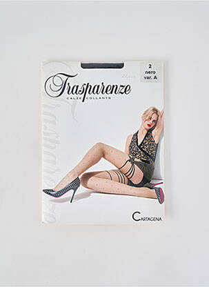 Collants imprimé fantaisie noir TRASPARENZE femme