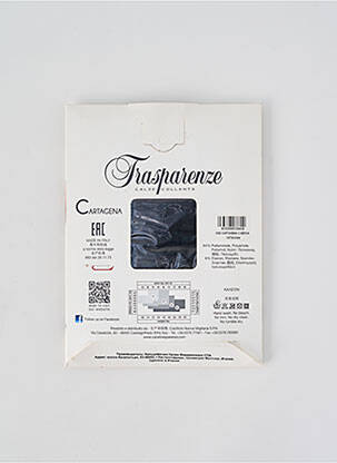 Collants imprimé fantaisie noir TRASPARENZE femme