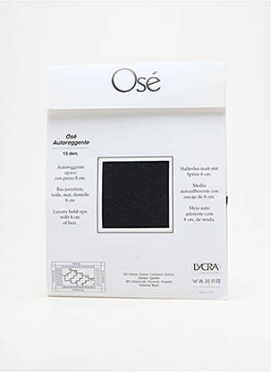 Bas stretch noir OSÉ femme