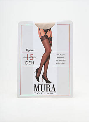 Bas stretch beige MURA femme