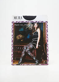 Collants imprimé fantaisie noir MURA femme