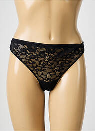 Tanga stretch noir MARIE JO femme